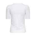 T-Shirt von Only, in der Farbe Weiss, aus Baumwollstoff, andere Perspektive, Vorschaubild