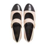 Slipper von TORY BURCH, in der Farbe Beige, aus Leder, andere Perspektive, Vorschaubild