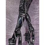 Overknee-Stiefel von blingqueen, aus Kunstleder, andere Perspektive, Vorschaubild