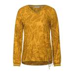 Klassische Bluse von cecil, in der Farbe Gelb, aus Viskose, andere Perspektive, Vorschaubild