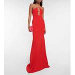 Maxikleid von Victoria Beckham, in der Farbe Rot, aus Polyester, andere Perspektive, Vorschaubild