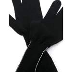 Wollhandschuhe von MM6 Maison Margiela, in der Farbe Schwarz, andere Perspektive, Vorschaubild
