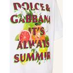 T-Shirt von Dolce & Gabbana, in der Farbe Gelb, aus Baumwolle, andere Perspektive, Vorschaubild