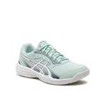 Tennisschuhe von ASICS, in der Farbe Weiss, aus Leder, andere Perspektive, Vorschaubild