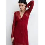 Kleid von MANGO, in der Farbe Rot, aus Polyester, andere Perspektive, Vorschaubild