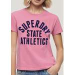 T-Shirt von Superdry, in der Farbe Rosa, aus Jersey, andere Perspektive, Vorschaubild