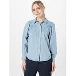 Klassische Bluse von Only, in der Farbe Blau, aus Polyester, andere Perspektive, Vorschaubild