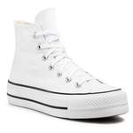 Hallenschuhe von Converse, in der Farbe Weiss, aus Stoff, andere Perspektive, Vorschaubild