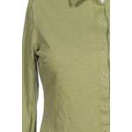 Klassische Bluse von hessnatur, in der Farbe Grün, aus Schurwolle, andere Perspektive, Vorschaubild