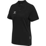 Poloshirt von Hummel, in der Farbe Schwarz, aus Polyester, andere Perspektive, Vorschaubild