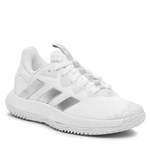 Tennisschuhe von Adidas, in der Farbe Weiss, aus Textil, andere Perspektive, Vorschaubild