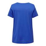 T-Shirt von ONLY Carmakoma, in der Farbe Blau, aus Jersey, andere Perspektive, Vorschaubild