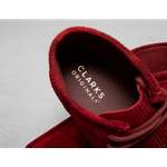 Laufschuhe von Clarks Originals, in der Farbe Rot, aus Leder, andere Perspektive, Vorschaubild