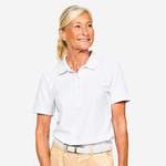 Poloshirt von INESIS, in der Farbe Weiss, aus Polyester, andere Perspektive, Vorschaubild