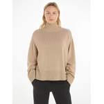 Rollkragenpullover von Tommy Hilfiger, in der Farbe Beige, aus Polyamid, andere Perspektive, Vorschaubild