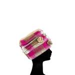 Strickmütze von COLLEZIONE ALESSANDRO, in der Farbe Rosa, aus Polyester, andere Perspektive, Vorschaubild