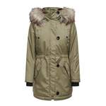 Parka von Only, in der Farbe Beige, aus Polyester, andere Perspektive, Vorschaubild