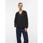 Bluse von Object, in der Farbe Schwarz, aus Polyester, andere Perspektive, Vorschaubild