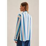 Klassische Bluse von Seidensticker, in der Farbe Blau, aus Baumwolle, andere Perspektive, Vorschaubild