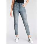 High Waist Jeans von Herrlicher, in der Farbe Blau, aus Baumwolle, andere Perspektive, Vorschaubild