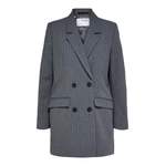 Jackenblazer von Selected Femme, in der Farbe Grau, aus Polyester, andere Perspektive, Vorschaubild