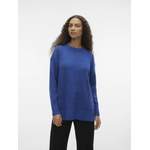 Longpullover von Vero Moda, in der Farbe Blau, aus Polyester, andere Perspektive, Vorschaubild