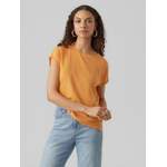 T-Shirt von Vero Moda, in der Farbe Orange, aus Lyocell, andere Perspektive, Vorschaubild