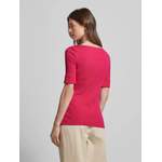 T-Shirt von Lauren Ralph Lauren, in der Farbe Rosa, aus Baumwolle, andere Perspektive, Vorschaubild