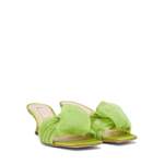 Sandale von Casadei, in der Farbe Grün, aus Satin, andere Perspektive, Vorschaubild