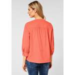 Klassische Bluse von Street One, in der Farbe Orange, aus Baumwolle, andere Perspektive, Vorschaubild