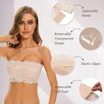 Bandeau-BH von WOWENY, in der Farbe Beige, andere Perspektive, Vorschaubild