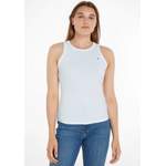 Tanktop von Tommy Hilfiger, in der Farbe Weiss, aus Elasthan, andere Perspektive, Vorschaubild