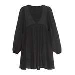 Longbluse von Lascana, in der Farbe Schwarz, aus Polyester, andere Perspektive, Vorschaubild