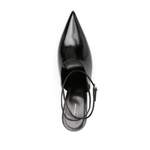 Klassische Pump von Givenchy, in der Farbe Schwarz, aus Leder, andere Perspektive, Vorschaubild