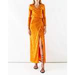 Partykleid von Doris S, in der Farbe Orange, andere Perspektive, Vorschaubild