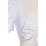 Klassische Bluse von Wiesnkonig, in der Farbe Weiss, aus Baumwolle, andere Perspektive, Vorschaubild