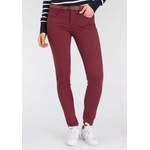 Push-Up Jeans von DELMAO, in der Farbe Rot, aus Baumwolle, andere Perspektive, Vorschaubild