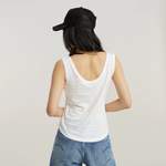 Tanktop von G-Star RAW, in der Farbe Weiss, aus Jersey, andere Perspektive, Vorschaubild