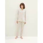 Pyjama von Tom Tailor, in der Farbe Beige, aus Baumwolle, andere Perspektive, Vorschaubild