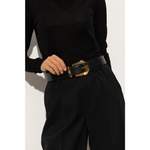 Ledergürtel von Versace, in der Farbe Schwarz, andere Perspektive, Vorschaubild