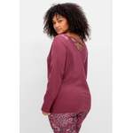 Langarmshirt von sheego by Joe Browns, in der Farbe Rot, aus Baumwolle, andere Perspektive, Vorschaubild