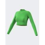 Funktionsshirt von Adidas, in der Farbe Grün, aus Polyamid, andere Perspektive, Vorschaubild