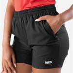 Sportshorts von Jako, in der Farbe Schwarz, aus Polyester, andere Perspektive, Vorschaubild