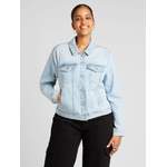 Jeansjacke von ONLY Carmakoma, in der Farbe Blau, aus Webstoff, andere Perspektive, Vorschaubild