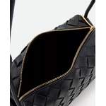 Schultertasche von Bottega Veneta, in der Farbe Schwarz, andere Perspektive, Vorschaubild