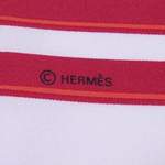 Schal von Hermès Vintage, in der Farbe Rot, aus Seide, andere Perspektive, Vorschaubild