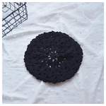 Baskenmütze von Mrichbez, in der Farbe Schwarz, andere Perspektive, Vorschaubild