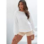 Sweatshirt von Bench. Loungewear, in der Farbe Weiss, aus Baumwolle, andere Perspektive, Vorschaubild