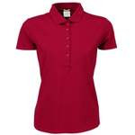 Poloshirt von Tee Jays, in der Farbe Rot, aus Baumwolle, andere Perspektive, Vorschaubild