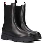 Chelsea-Boot von Tommy Hilfiger, in der Farbe Schwarz, aus Leder, andere Perspektive, Vorschaubild